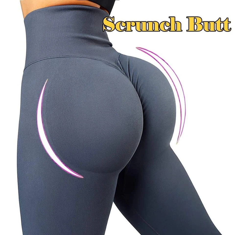 Women Anti Cellulite Yoga Pants Push Up Leggings Bum Butt Lift Sport Gym - Image 4 of 4