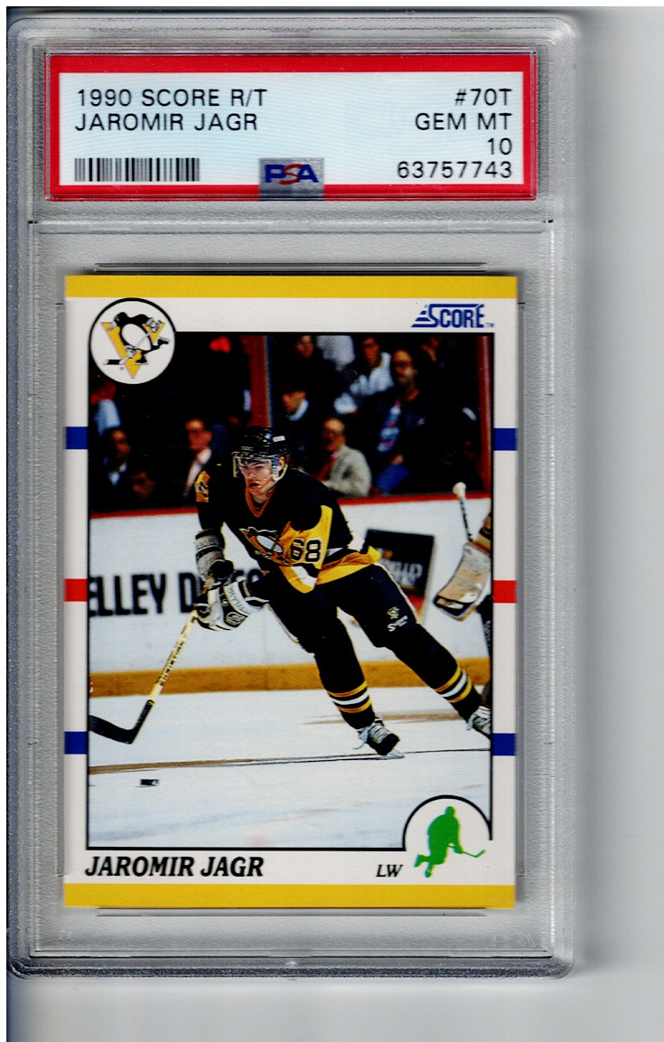 #70 t  JAROMIR  JAGR  1990 SCORE  R/T   PSA 10  rookie RC