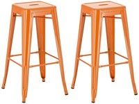 2Er Set Barhocker Joshua Orange