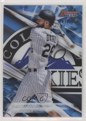 2016 Bowman's Best Top Prospects Blue Refractor 70/250 David Dahl #TP-32 fm0