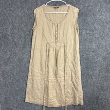 GAP Linen Dress Womens Size 8 Brown Lightweight Cottagecore Prairie