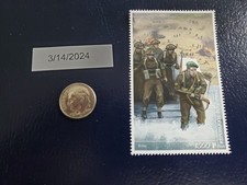 US Army Commemoration 75th Anniversary D-Day 2019 Republique Du Congo Stamp (b)