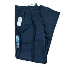 Dockers Navy Blue Deep Pockets Classic Pleated Size 36x34 NEW