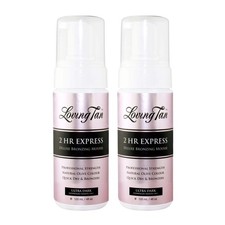 Loving Tan 2 HR Express Deluxe Bronzing Mousse Ultra Dark 120ml Pack of 2