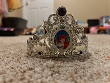 Ariel The Little Mermaid Tiara Disney Costume, Crown w/Faux Purple Jewels, 3 