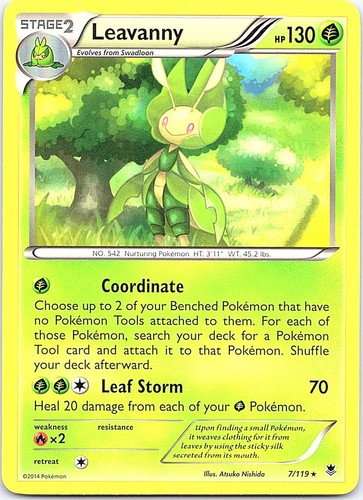 Leavanny 7/119 Rare Phantom Forces Pokemon Lightly Played