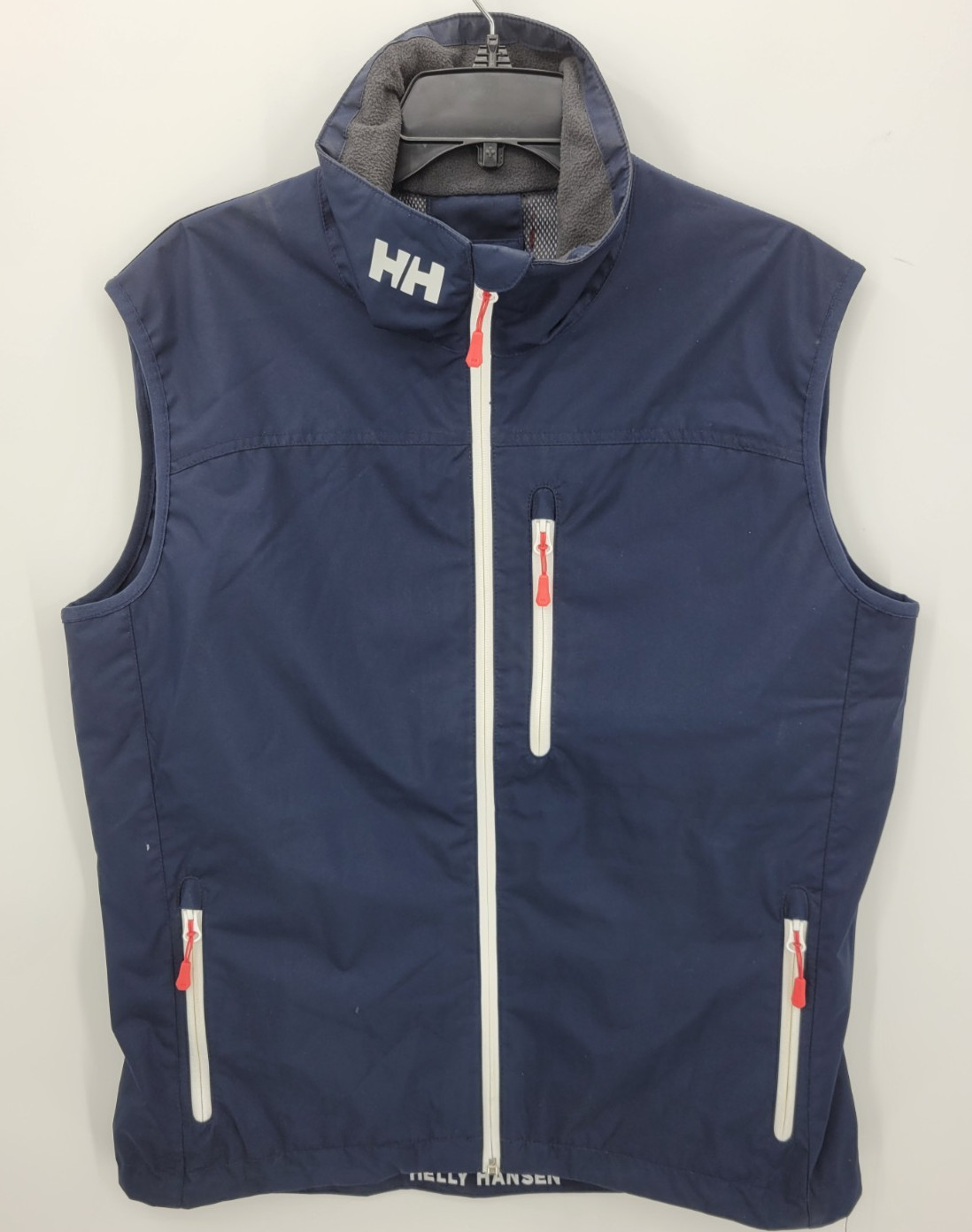 Chaleco Helly Hansen Para Hombres Grande Azul Cremallera Prendas Exteriores Aire Libre Vela Navegación