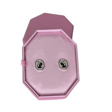 Orecchini a perno Swarovski Signum, cigno, bianco, rodiato nuovi