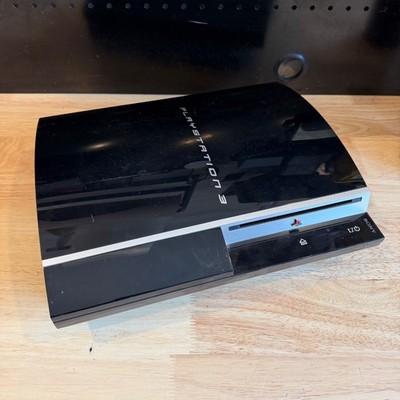 Sony PS3 PlayStation 3 CECHK01 Black Fat Console PARTS OR REPAIR (NO READ DISC)