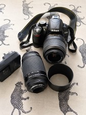 Nikon D3100 DSLR Camera Twin Lens Starter Kit - 18-55mm & 70-300mm (Read Desc)