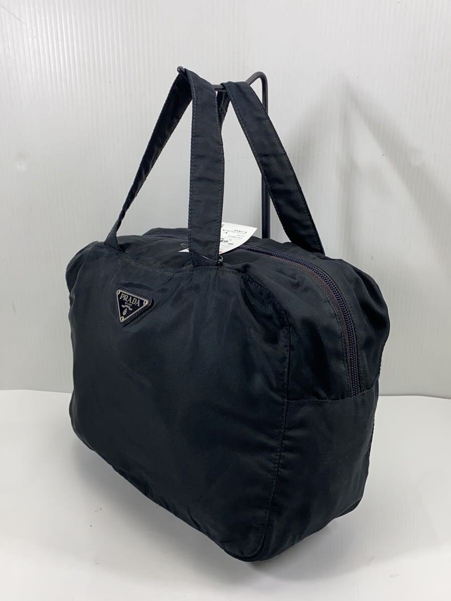 PRADA Handbag Nylon BLK Solid ZIP discoloration p… - image 2