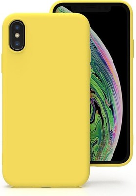 iPhone X / XS Mango Gelb Bumper Silikon Stoßfest Handy Schutzhülle