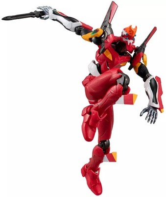 Evangelion Unit-02 Metallic Color Trading Figure EVA-FRAME Action Model