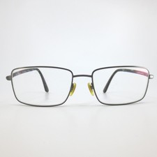 Police VPLD78K Eyeglasses Gunmetal Black Rectangular Metal Frames 58-18-145 08H5