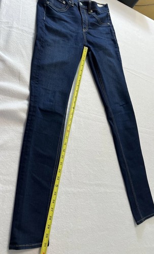 Rag & Bone Women’s High Rise Skinny Dark Wash Jeans Blue Denim Size 28 - Picture 9 of 12