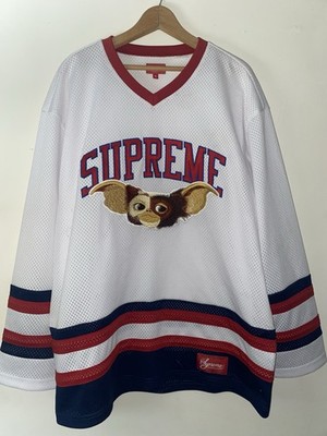 2022 Supreme Gremlins Gizmo Hockey Jersey White Sz XL DSM NWT Rare
