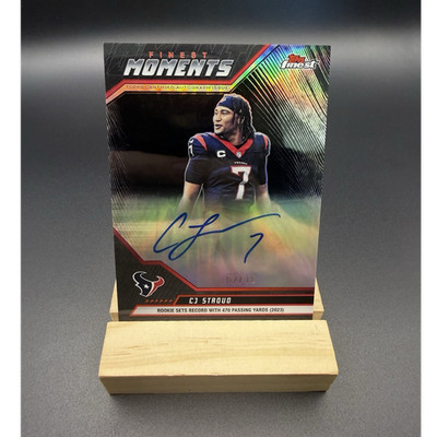 2025 Topps Finest Moments CJ Stroud Signed Auto /10 FMA-CJS Texans