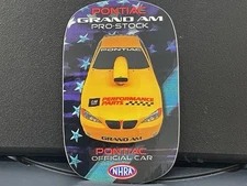 VRHTF NHRA "PONTIAC GRAND AM PRO STOCK PONTIAC OFFICIAL CAR " 4"X 2.5" STICKER
