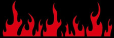 22 Red Flame Flames Racing Car Auto Die Cut Vinyl Decal Sticker Car Window