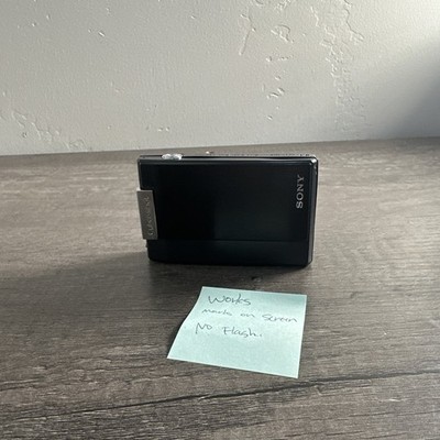 Sony Cyber-shot DSC-T100 Black 8.1MP 5x Zoom Digital Camera MARKS ON SCREEN