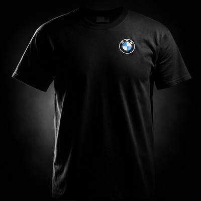 BMW T-Shirt Herren Shirt Schwarz Männer Klassik