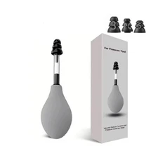 Portable Ear Pressure Relief Tool with 3 Earplug Sizes - Suction Device