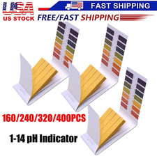 pH Indicator Test Strips 1-14 Laboratory Paper Litmus Tester Urine Saliva