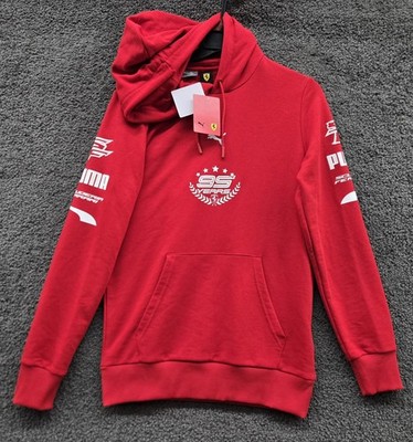 Puma Scuderia Ferrari Hoodie Sweatshirt Mens Small Red 95 Years