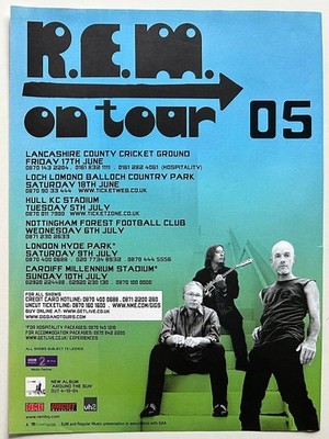 R.E.M. - TOUR DATES 2005 Full page UK magazine ad REM