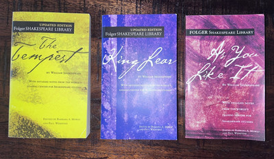Lot Of 3 Folger Shakespeare Library  King Lear The Tempest As You Like It