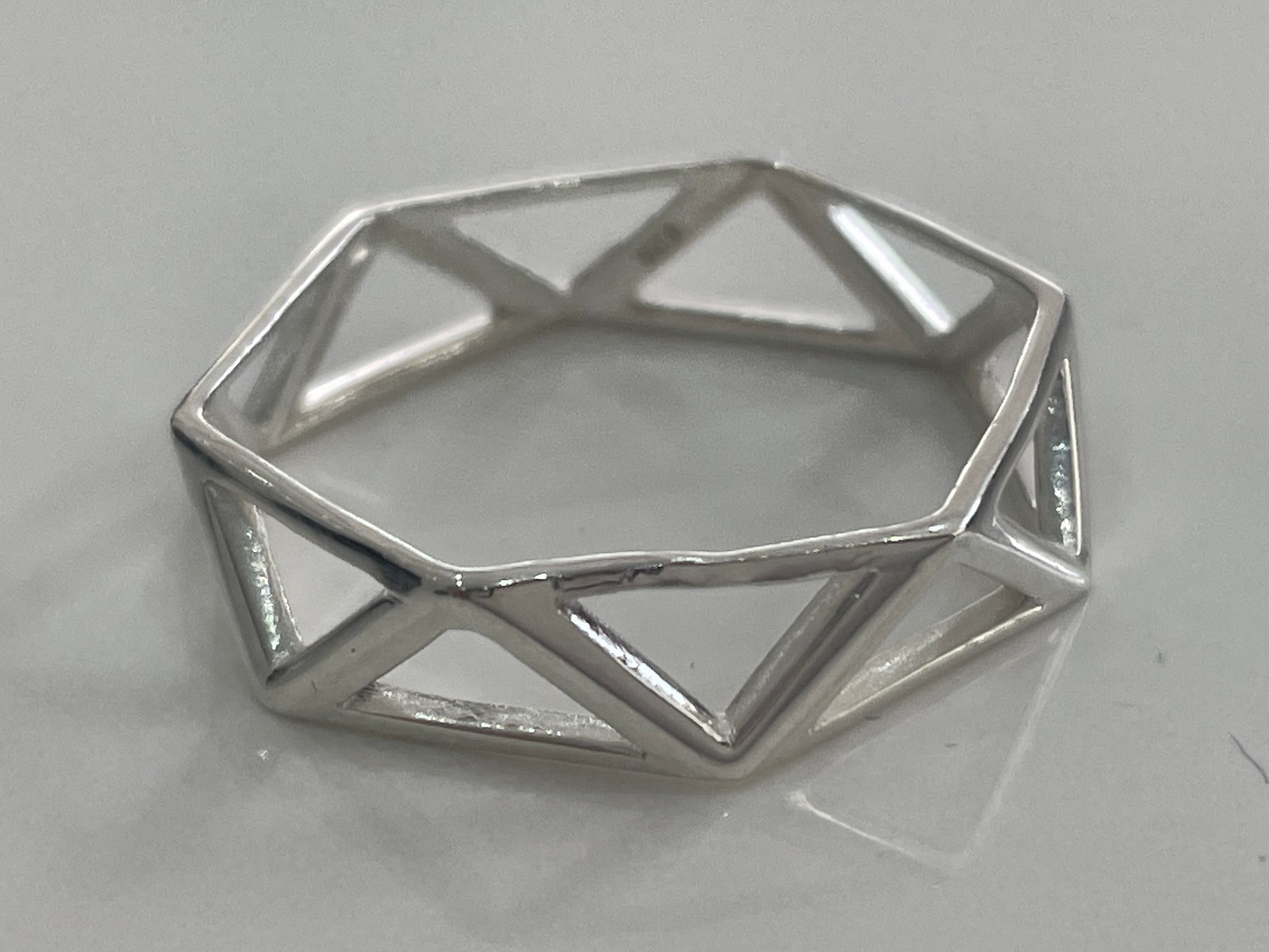 Vintage Designer Solid Sterling Silver Ring  1.6g… - image 5