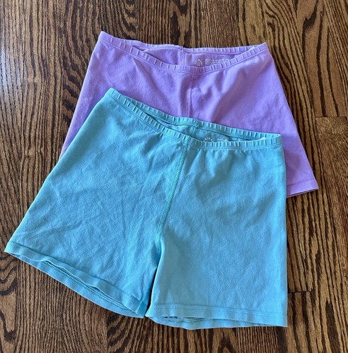 Primary Girls Size 12 Under Shorts Set of 2 Light Blue Purple Cotton Cartwheel - Picture 1 of 10