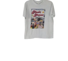 H & M Warner Bros Womens Graphic T-Shirt Wonder Woman For President Comic Book M
