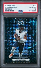 2023 PANINI MOSAIC GENESIS #33 JUSTIN FIELDS PSA 10