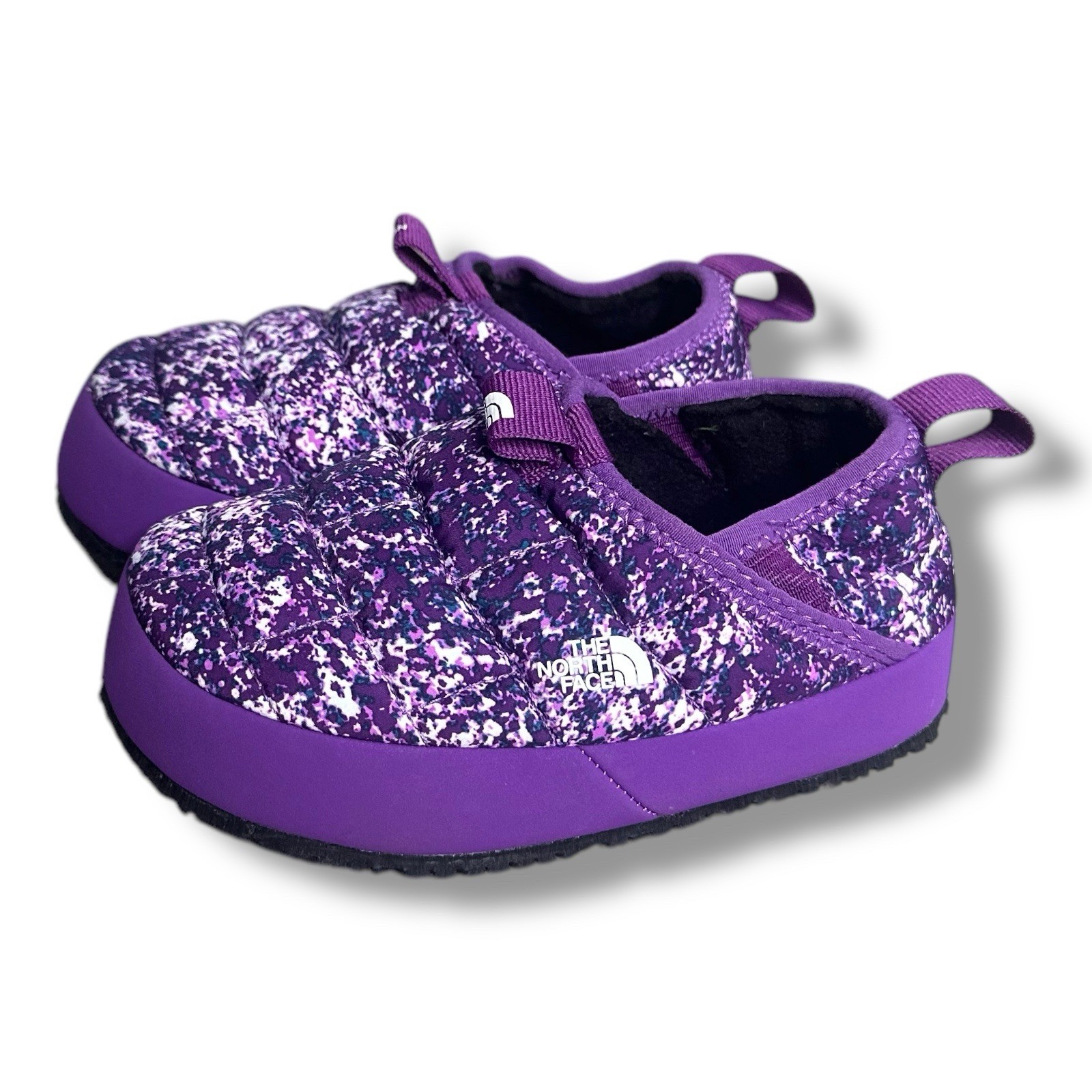 North Face Girls Thermoball Traction Mule II Purple Slippers Size 10 Youth