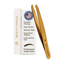 Beauty Power Professional Precision Slant Tweezers for Women Facial Hair Twe...