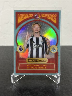 NICK WOLTEMADE 2025-26 TOPPS MERLIN CHROME SPEAKS #MS-14 NEWCASTLE UTD Q4060