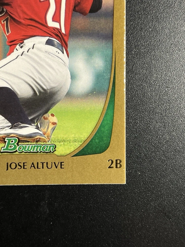 2011 年 Bowman: Jose Altuve - 卡 #11 **休斯顿太空人队 * * 金色 -RC *厚* — 第 4/4 张图片
