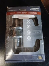 Universal Hardware 3-Hour Fire ADA Storeroom Lever, Satin Chrome, ANSI Grade 2