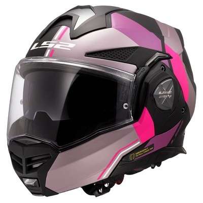 LS2 FF901 Advant X Ultra  Motorradhelm (Graumatt/Lila/Pink) Gr: M (57)