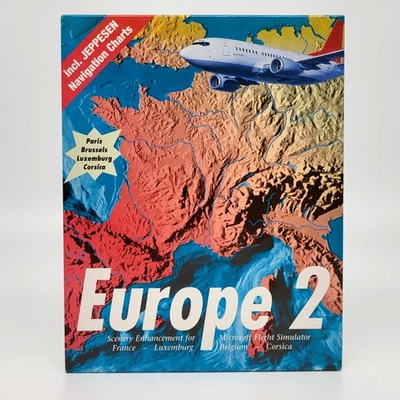 Europe 2 Scenery für Microsoft Flight Simulator 5.1 - PC Big Box - Apollo - Bild 1 von 3