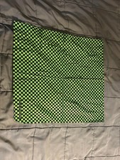 Green and black checkered bandanna 22by22