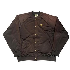 Vintage 90s Adidas Trefoil Snap Button Track Jacket Size XL Black Rare Athletic