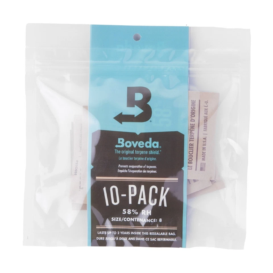 Boveda™ 58% RH 2-Way Humidity Control - Protects & Restores - Size 8 - 10-Pack - Image 1 of 1