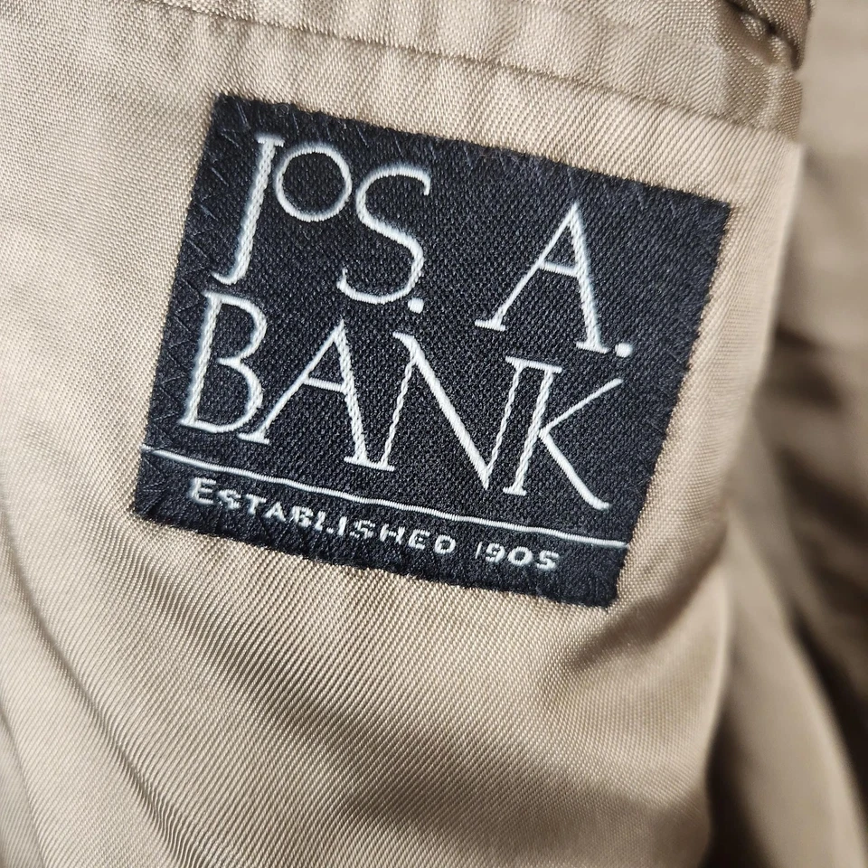 Jos. A. Abrigo deportivo Bank Blazer para hombre 52 largo pelo camel marrón 2 botones Gordon Foto 4 de 4