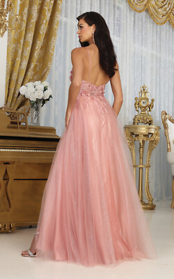 Womens Dresses For Prom Evening Pageant Long V-Neck Sleeveless A-Line Plus Size | eBay Womens Dresses For Prom Evening Pageant Long V-Neck Sleeveless A-Line Plus Size | eBay
