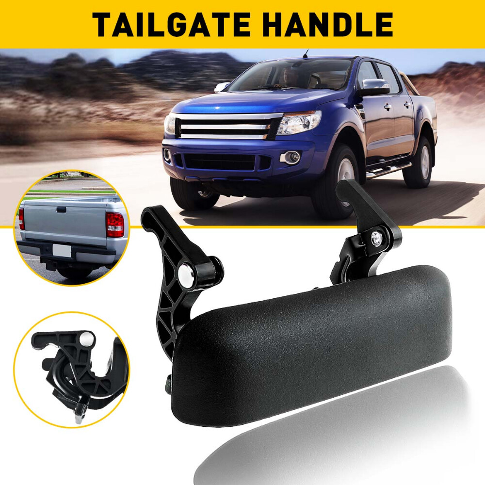 Tailgate Handle Lift Gate Assembly For Ford Ranger 1993-2011 – Black Metal/Plastic Replacement 1L5Z-9943400-AAA