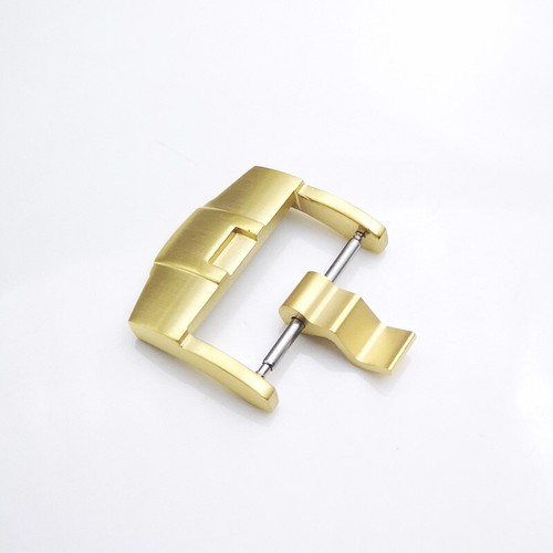 Hebilla de barra de resorte de acero cepillado color dorado de 20 mm para correa de cuero de goma AP - Imagen 5 de 8