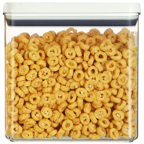 3 Pcs Canister Rectangular Food Storage Container Set Stackable Airtight Clear - Picture 5 of 6