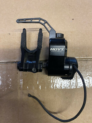 USED Hoyt Ultrarest Integrated MX QAD- Black Bow Rest RIGHT Handed Drop Away 